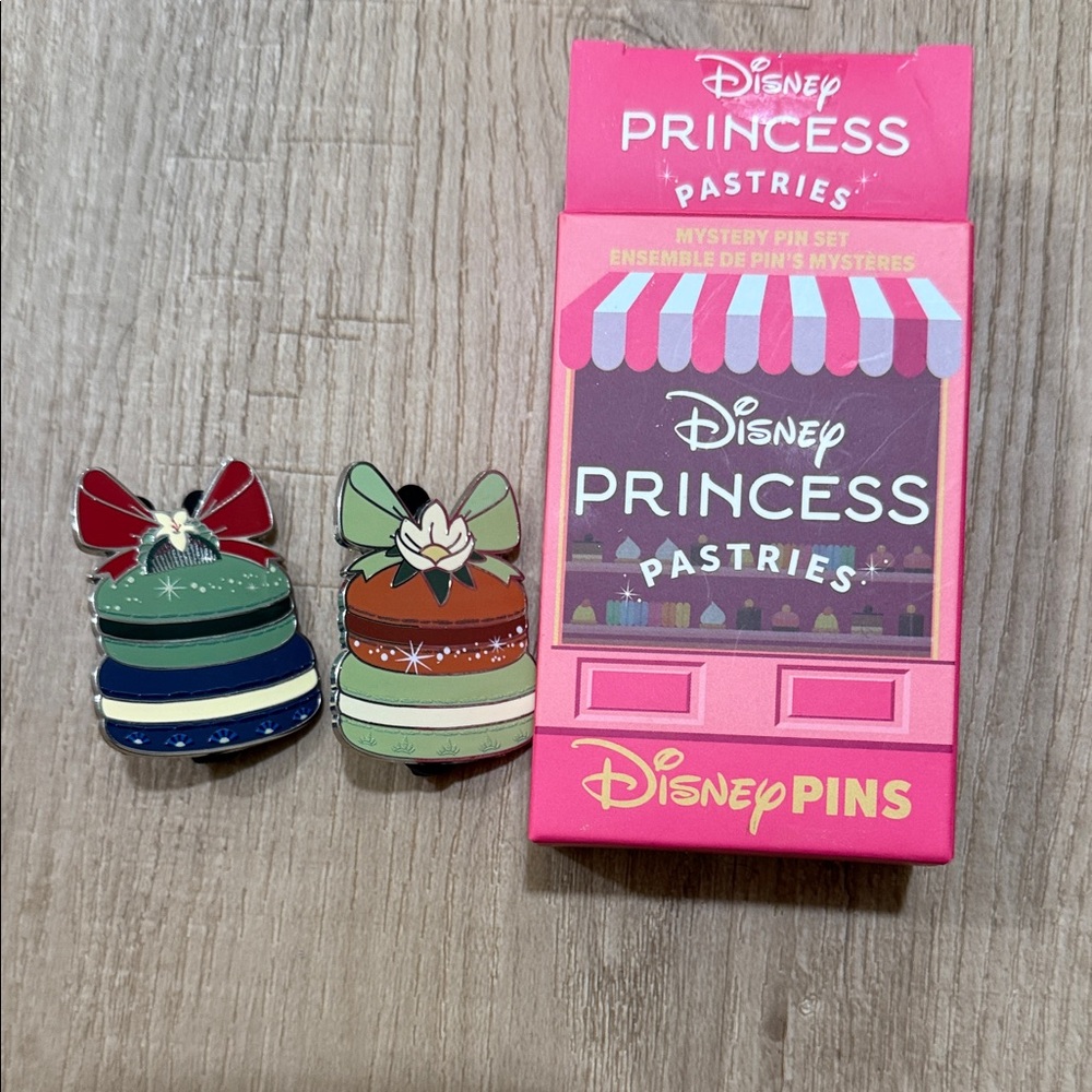 Disney Princess Pastries Pin Set Tiana & Mulan!
